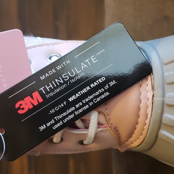 NWT! LONDON FOG Cold Weather Commander Boots PINK/GREY Toddler Size 10 Rain/Snow - Picture 12 of 12